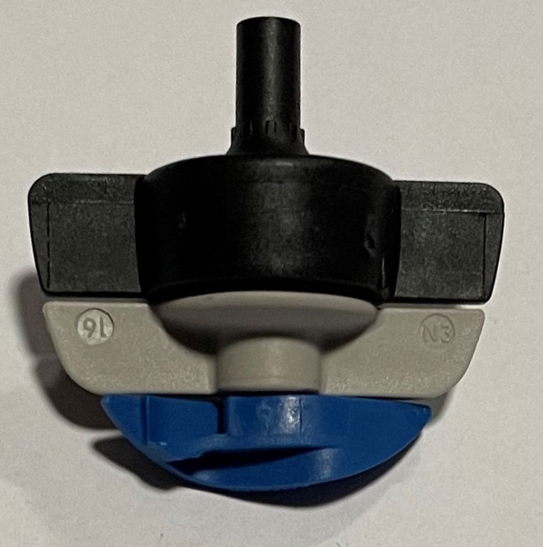 spinnet kop 70L zwart/blauw