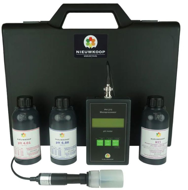 pH-meter voor grond (koffer)