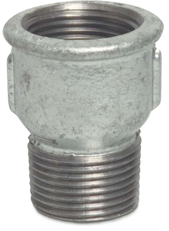 galv soknippel 1½"bi x 1¼"bu 25bar