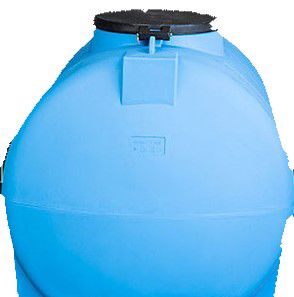 vloeistoftank horizontaal 5000L blauw