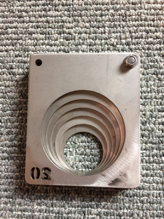 Bollenmaat RVS waaier 10 t/m 20