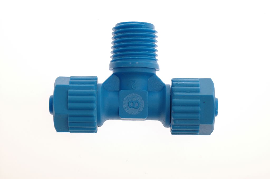 Tefen T-stuk 6x¼"bux6