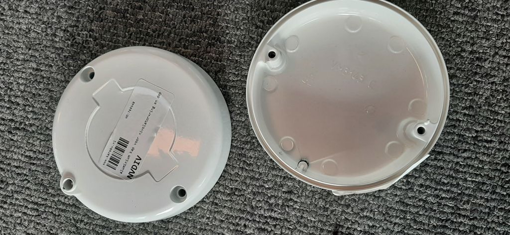 aluminium kap voor nivolator+ring en dop