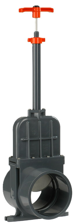 pvc schuifafsluiter 200mm+1000mm as