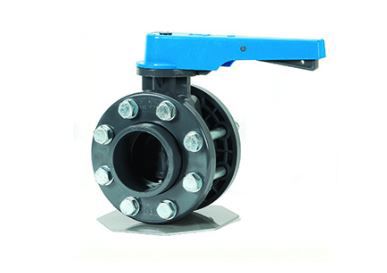 pvc vlinderkraan 75mm FIP-FE compleet