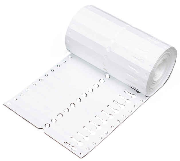 sleufetiket 16x1,27 wit 1000/rol