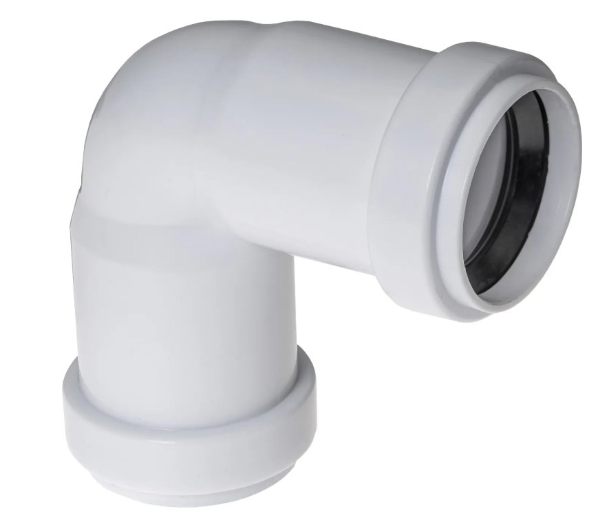 ppc bocht 2x mof 90° 40mm wit
