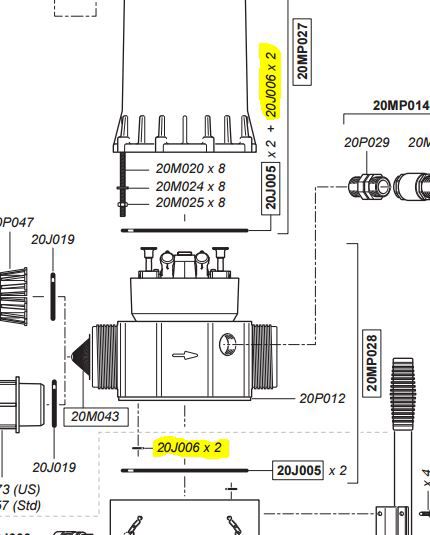 Dosatron O-ring 20J006 D20S