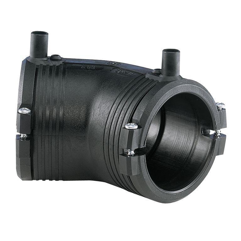 Elgef-pe knie 45° 63mm