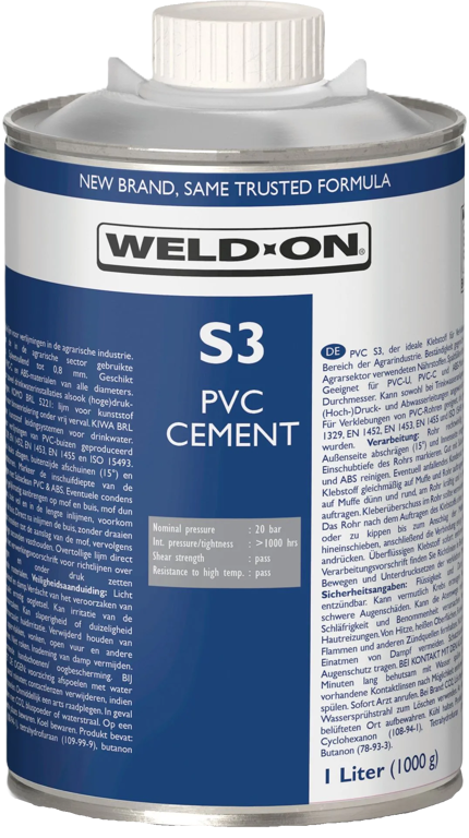 Saba Weld-On S3 pvc lijm  5 liter/bus