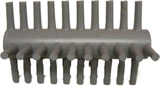 ontbladerborstel groen zacht 80mm kort