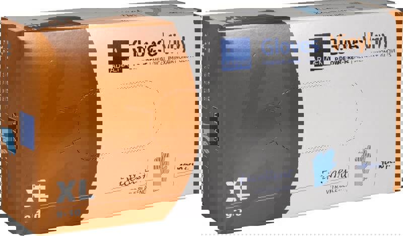 handschoen vitril maat XL blauw 100/ds