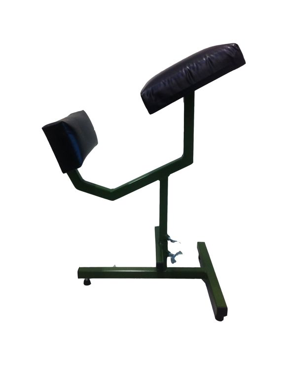 leesbandstoel groen/zwart