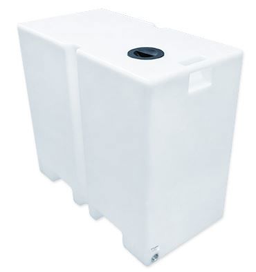 vloeistoftank rechthoekig 350 liter wit