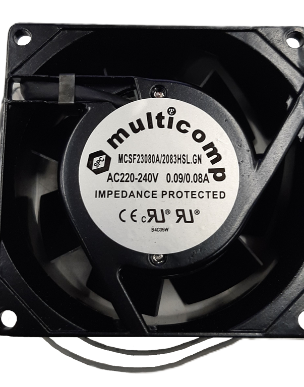 ventilator 230VAC 80x80x35mm tbv B'misty