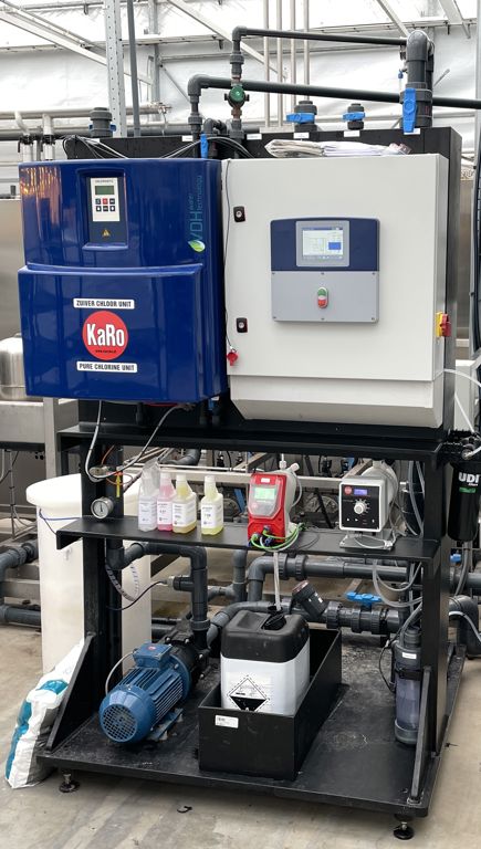 pomp-unit met Zuiver Chloor Unit 50gr