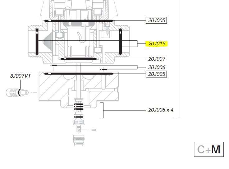Dosatron O-ring 20J019 D20S