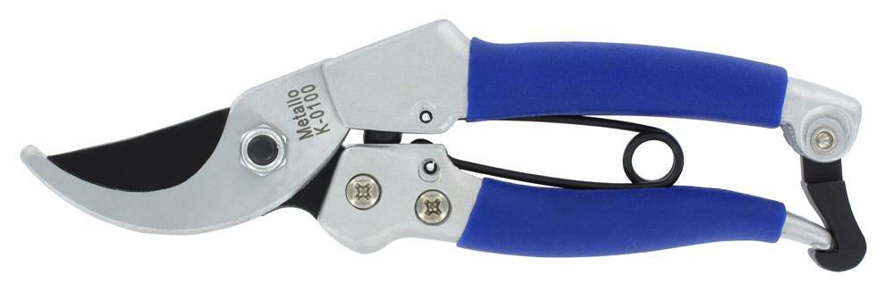 snoeischaar 18cm metallo blauw