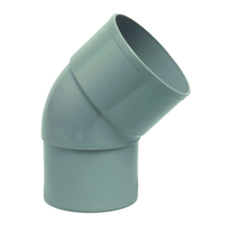 rwa bocht 45° 80mm lijm-verjongd