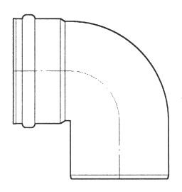 riool bocht 87° 315mm mn-spie