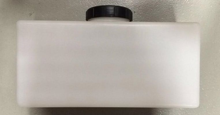 vloeistoftank rechthoekig 12 liter wit