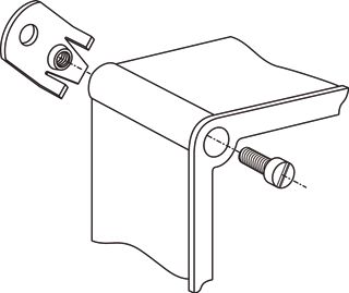 Ophangoog beugel M6 Halyester