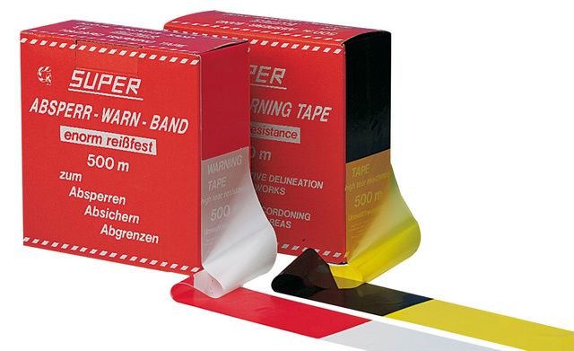 afzetlint rood/wit 80mm 500m/rol