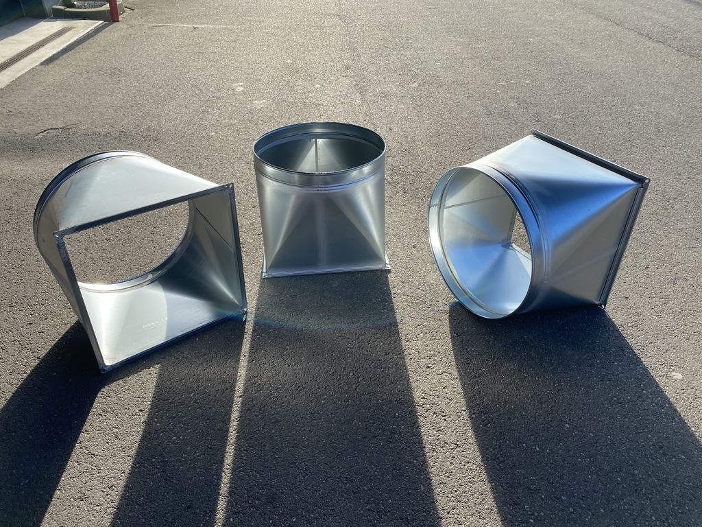 verloopstuk naar 600mm tbv ontvochtiger