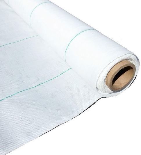 gronddoek wit 110gr 420cm 100m/rol lijn