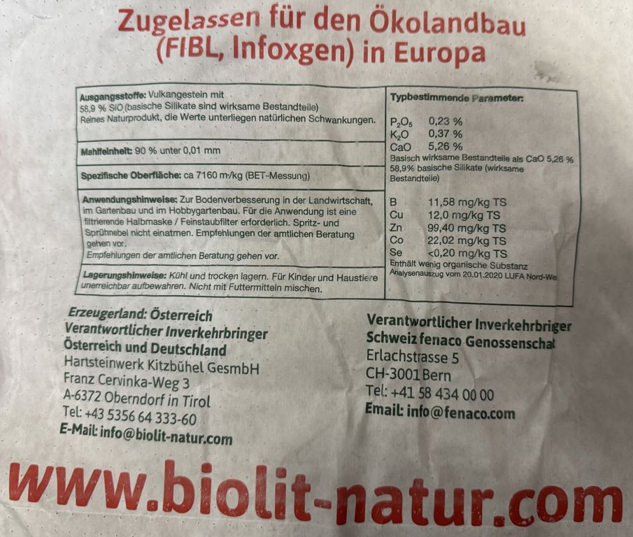 BioLit Ultra + EM, steenmeel 12,5kg/zak