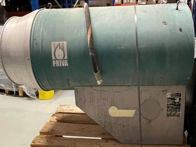 heteluchtkachel Priva DA10 op aardgas