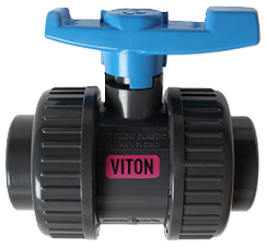 pvc kogelkraan TP viton 40mm