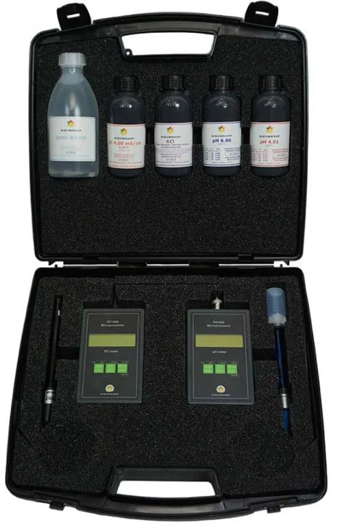 EC/pH-meter in koffer