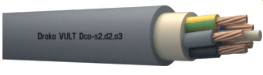 kabel YMvK-Dca 5x10mm² per meter