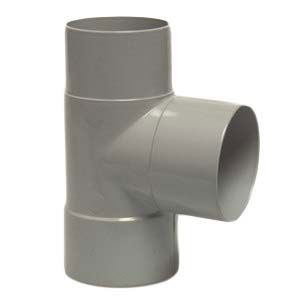 rwa T-stuk 87° 100mm lijm-verjongd