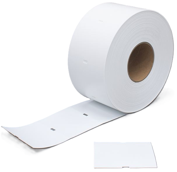 Media etiket 100x82 wit 0,45mm 750/rol