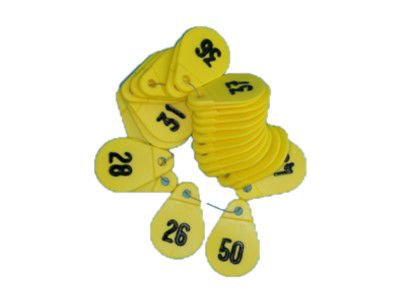 kapnummers 26 t/m 50 per set